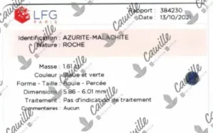 azurite malachite rapport authenticité