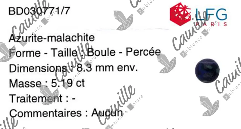 Azurite-Malachite-Naturelle-08mm-rapport authenticité