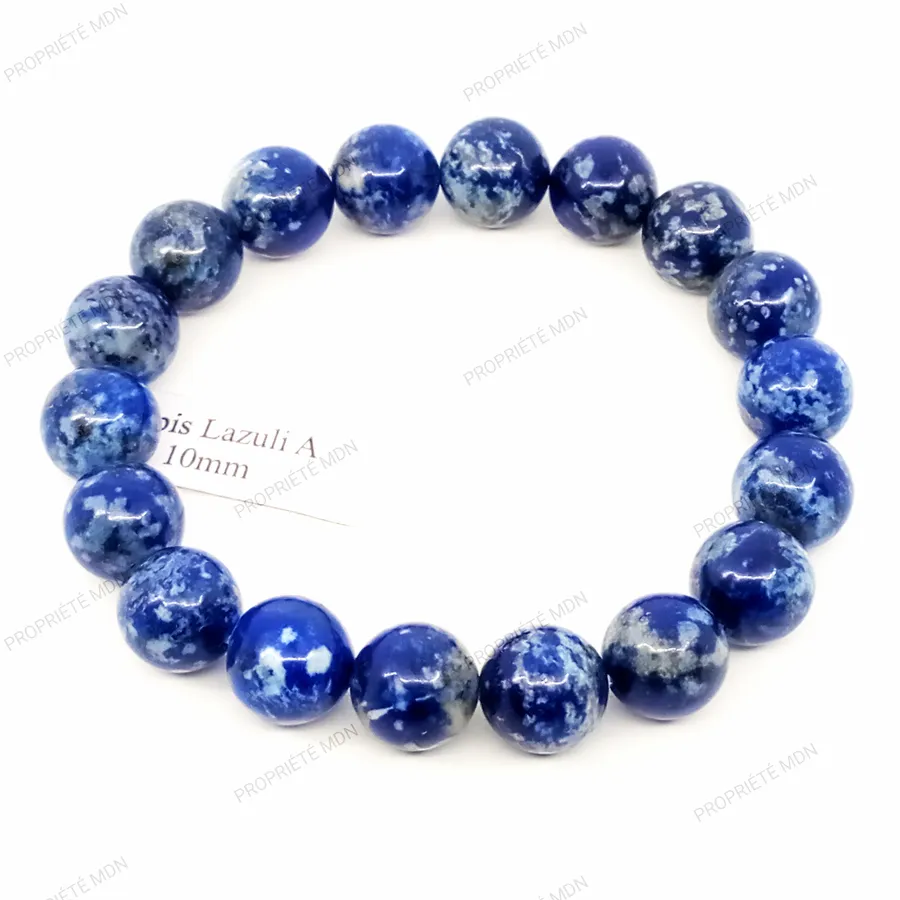 bracelet lapis lazuli 10mm