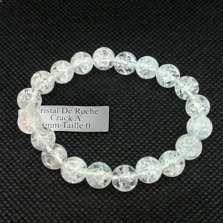 bracelet cristal de roche enfant 08mm