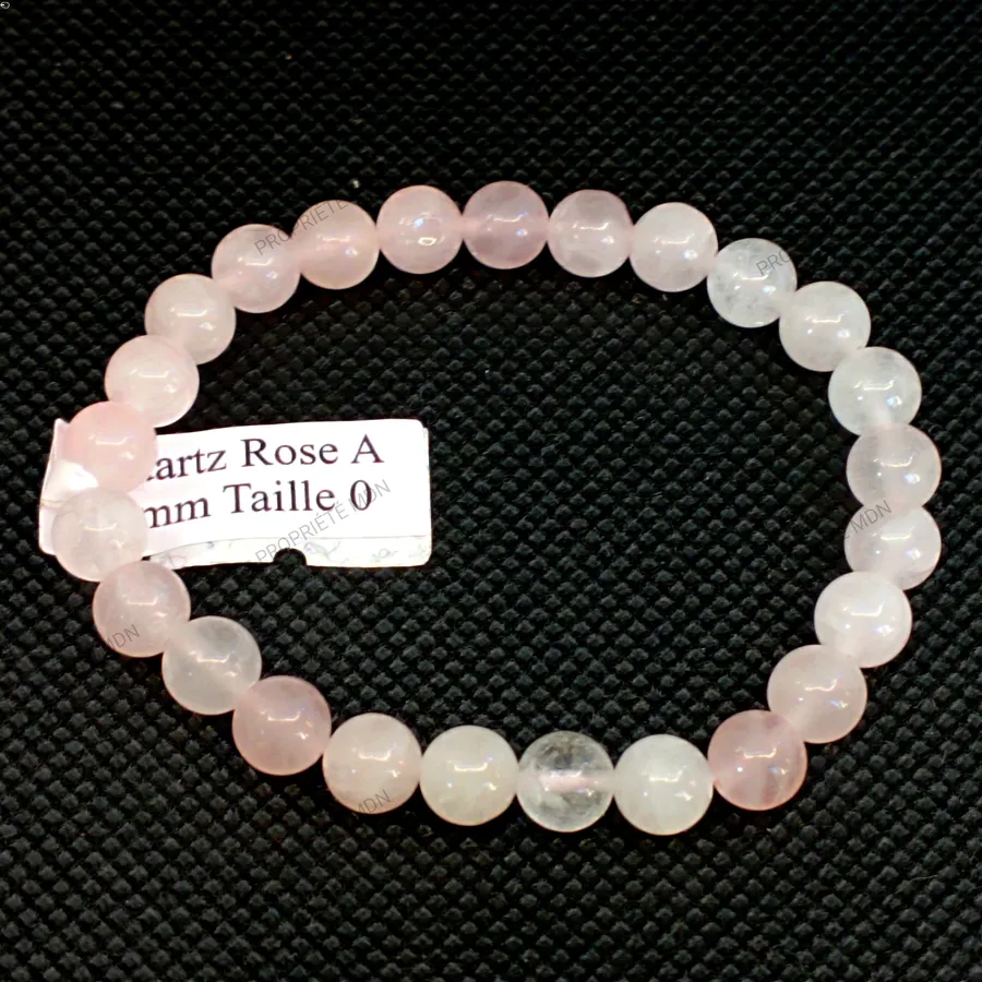 bracelet enfant quartz rose qualite a de madagascar