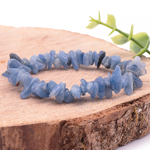 cyanite bleue naturelle baroque qualité AA