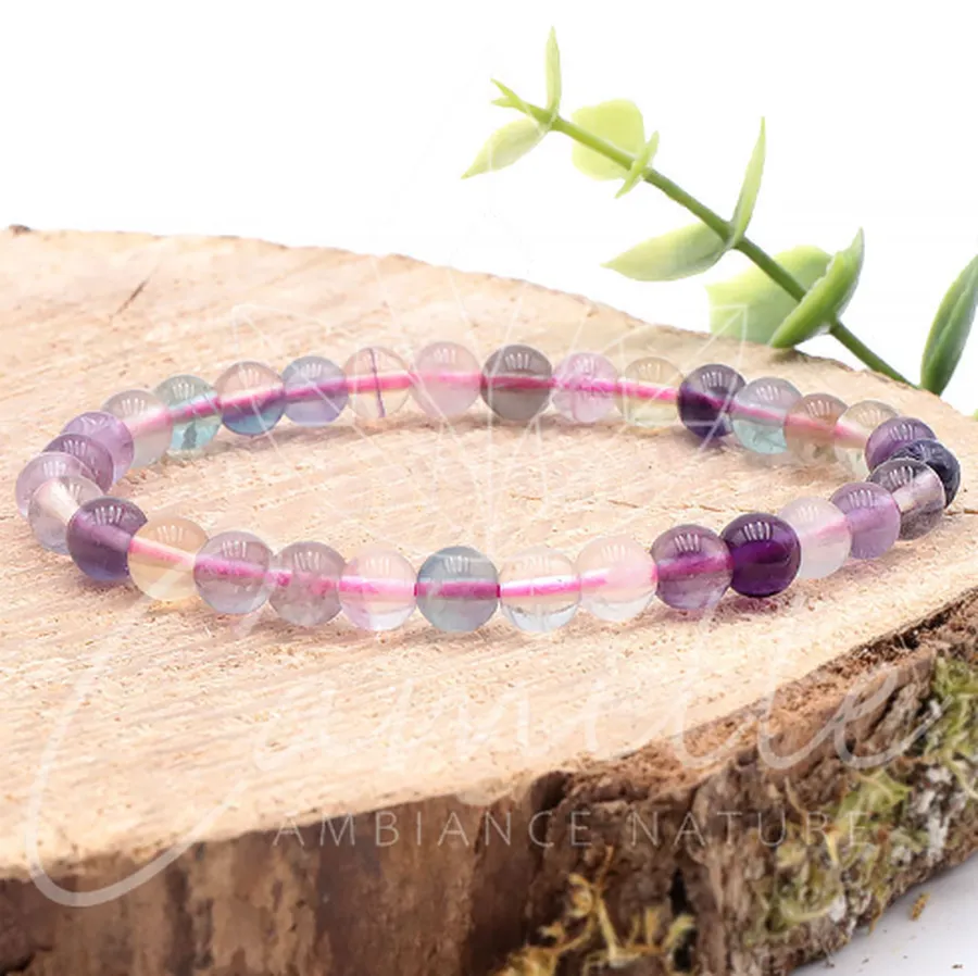 bracelet fluorine multicolore