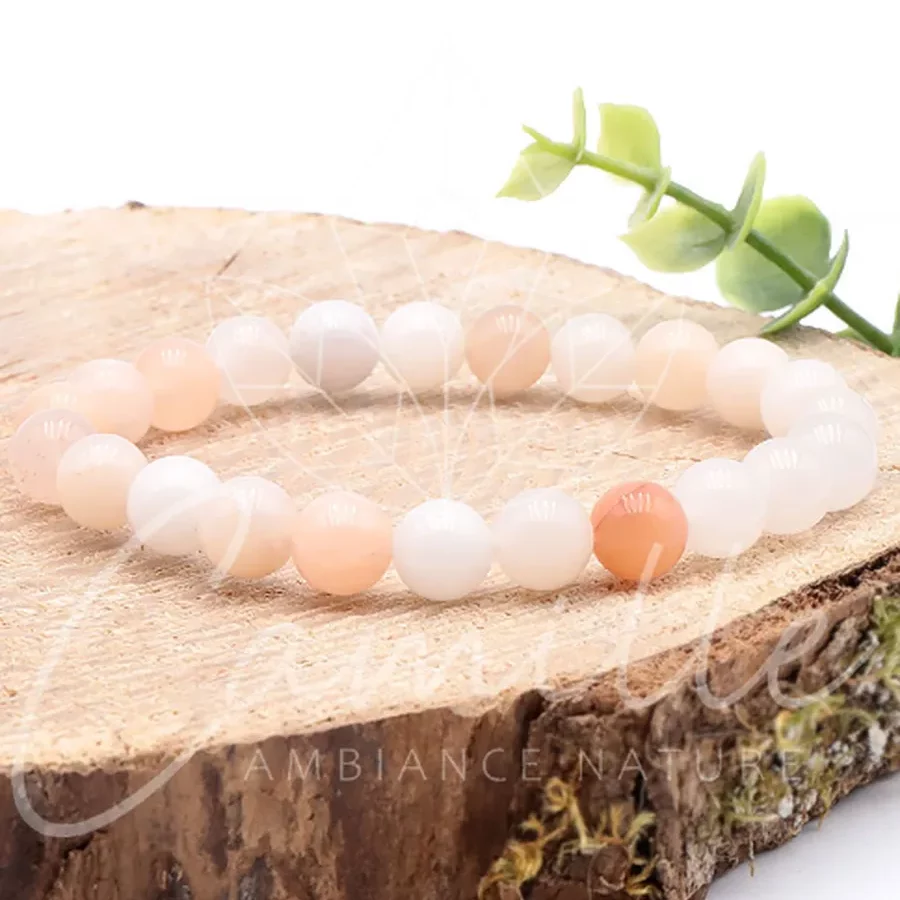 bracelet aventurine rose 08mm qualité A pierre naturelle