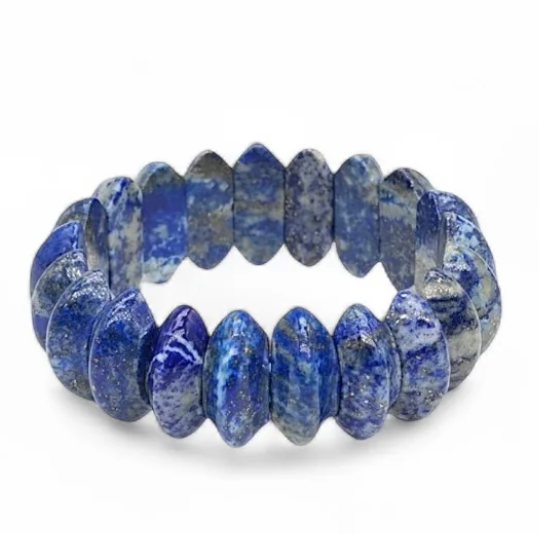 bracelet plaque lapis lazuli