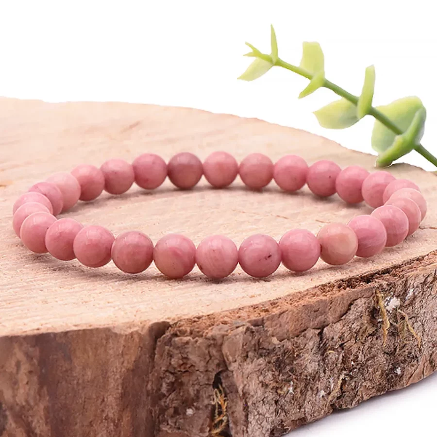 bracelet rhodonite 06mm qualité AA