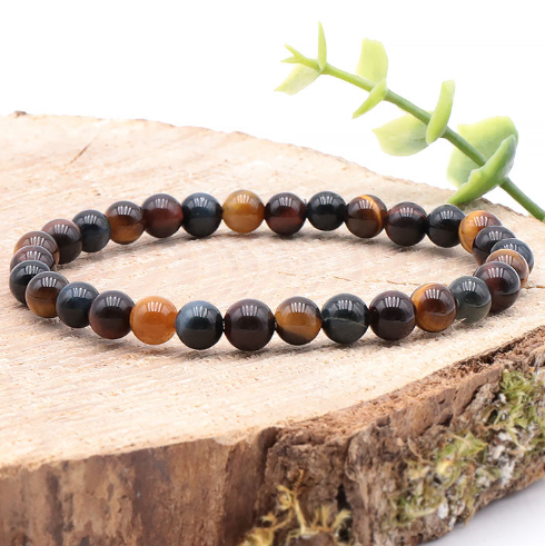 bracelet oeil multiple 06mm qualité AA pierre naturelle aux couleurs multiples