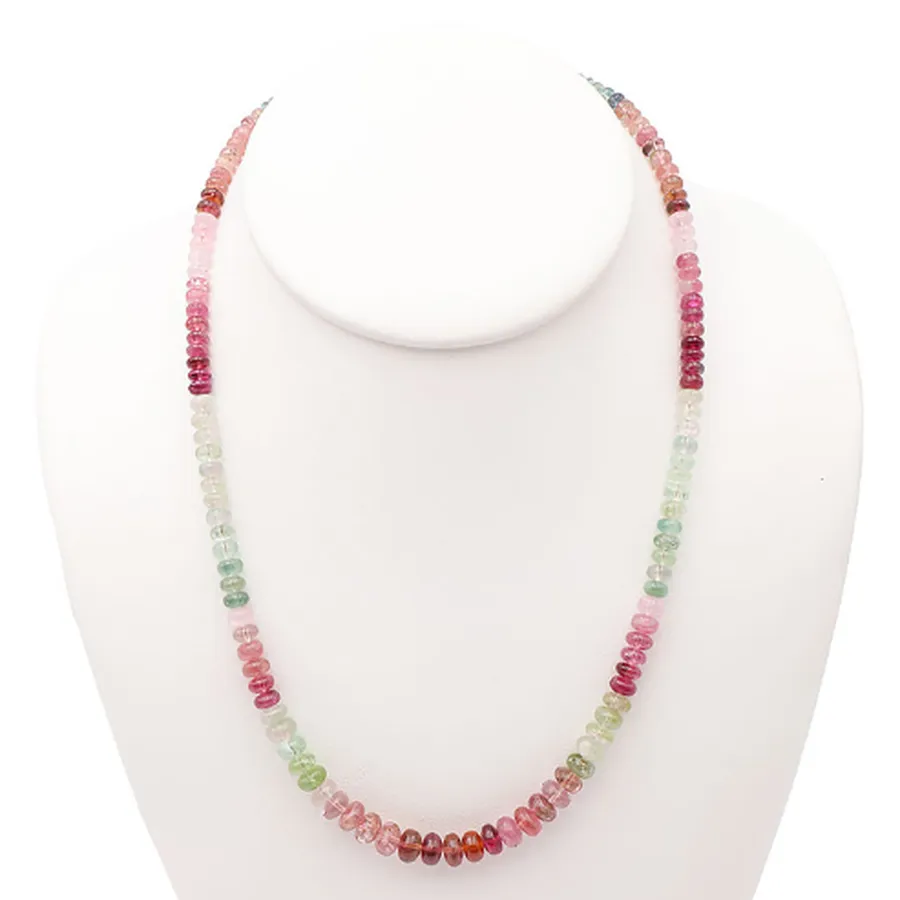 collier tourmaline multicolore