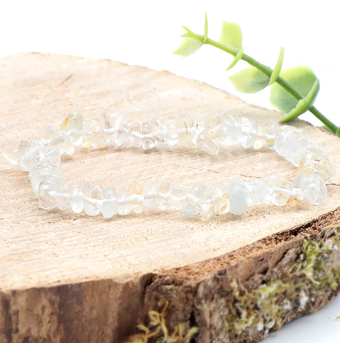 bracelet baroque topaze bleue pierre naturelle qui fait son poids avec une belle transparence bleutée