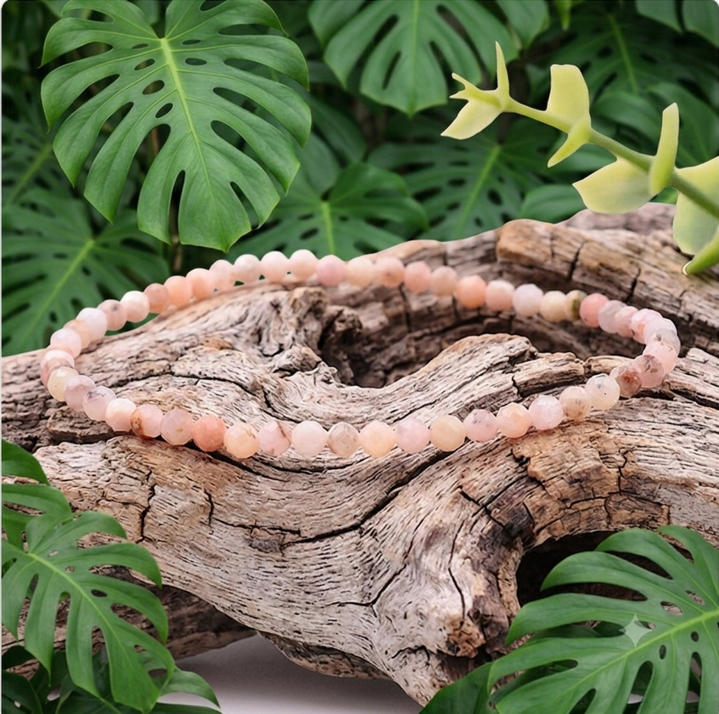 OPALE ROSE 03MM BRACELET FACETTÉ