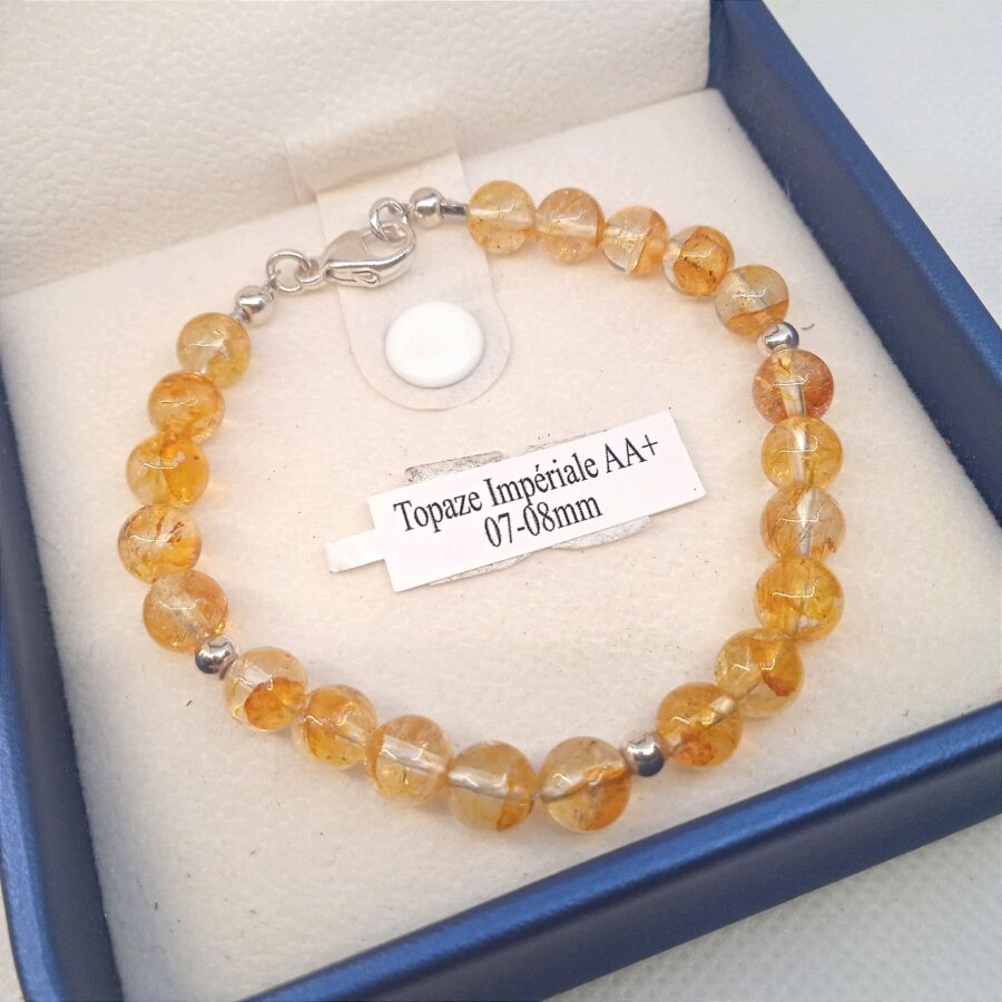 création bracelet topaze impérial AAA