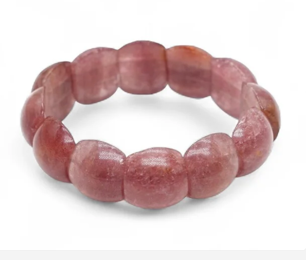 bracelet plaque quartz hématoide