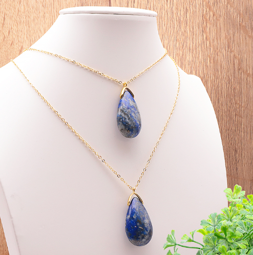 PENDENTIF GOUTTE LAPIS LAZULI AFGHANISTAN