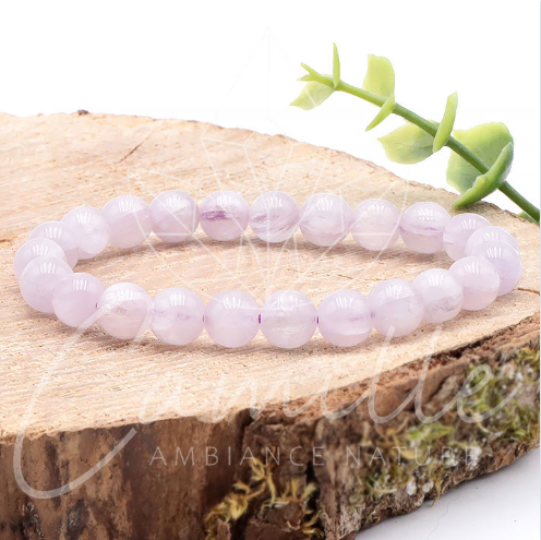BRACELET KUNZITE PIERRE NATURELLE DU BRÉSIL – Image 5