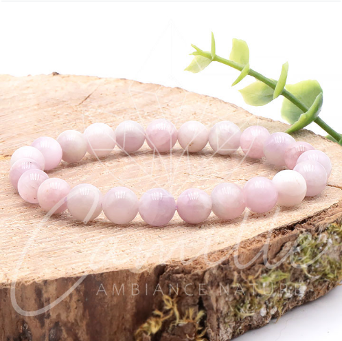 BRACELET KUNZITE PIERRE NATURELLE DU BRÉSIL – Image 6