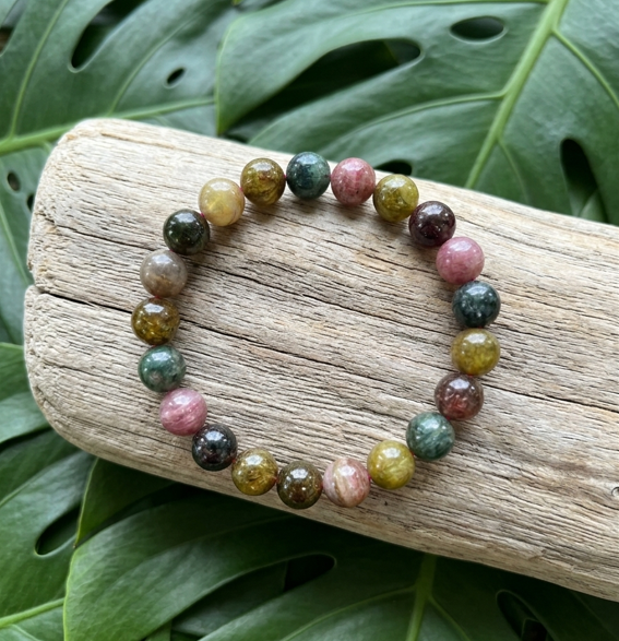 BRACELET TOURMALINE MULTICOLORE DU BRÉSIL